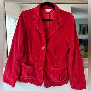 Sundance red velvet blazer. Size M.
